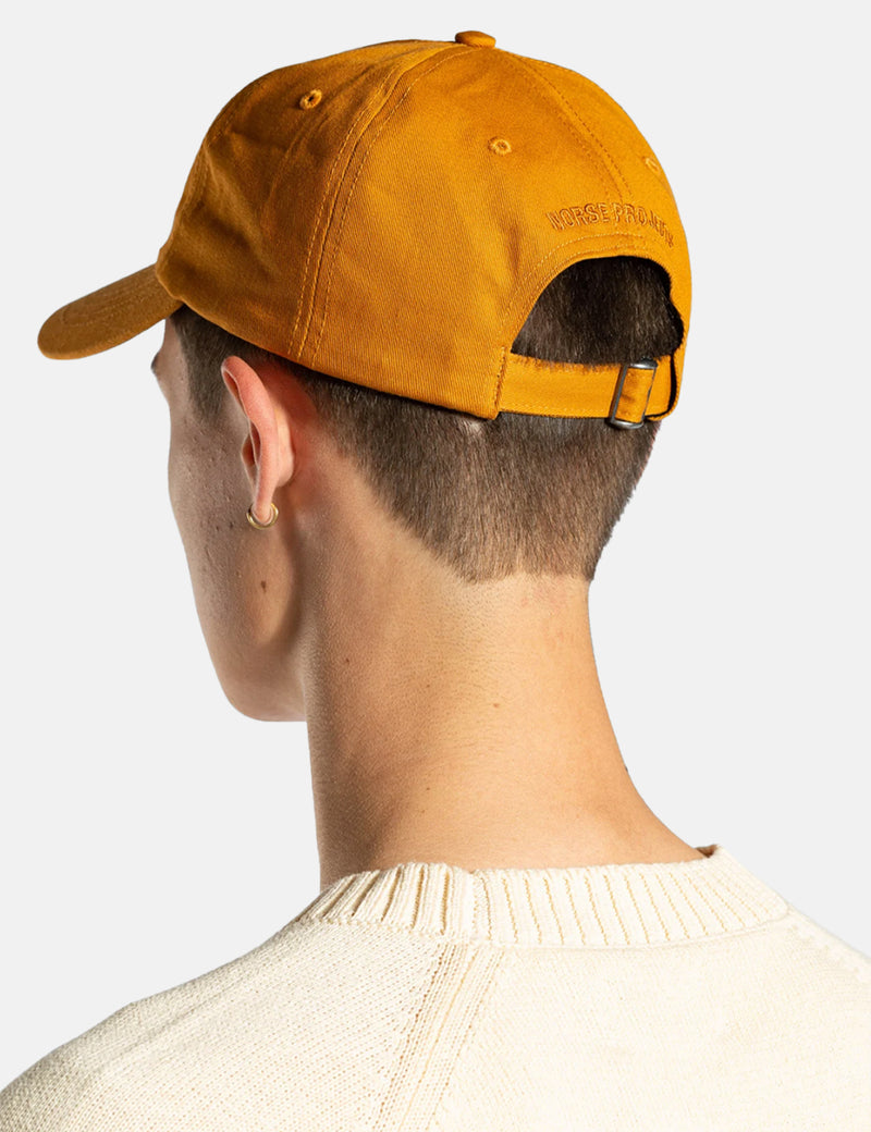 Norse Projects Twill Sports Cap-Rufous Orange