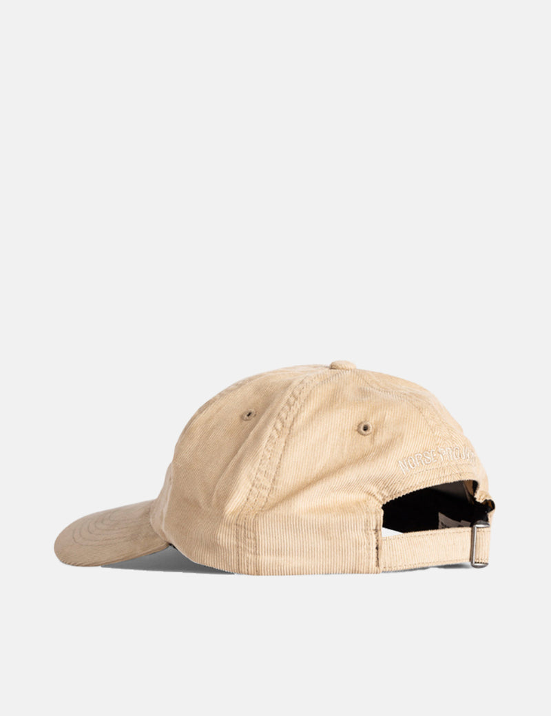 Norse Projects Baby Corduroy Sports Cap - Khaki Brown