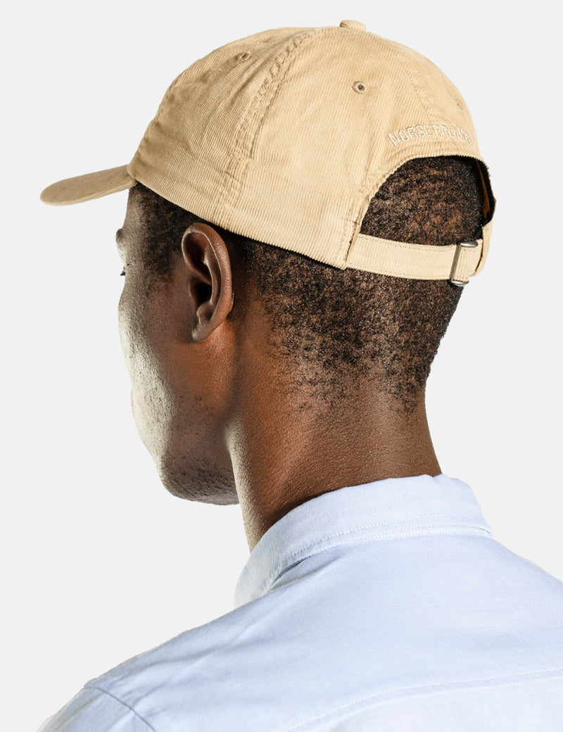 Norse Projects Baby Corduroy Sports Cap - Khaki Brown