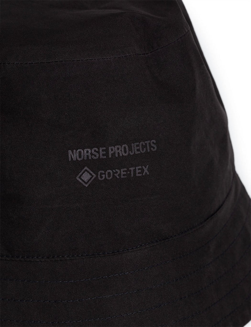 Norse Projects Gore Tex Bucket Hat - Black