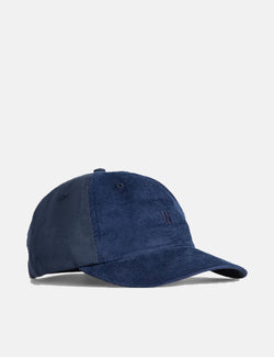 Norse Projects Cord Twill Sports Cap - Navy Blue