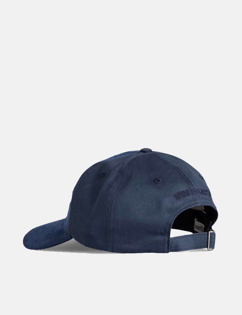 Norse Projects Cord Twill Sports Cap - Navy Blue