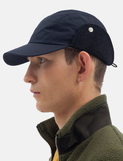 Norse Projects Nylon Flap Cap - Dark Navy Blue