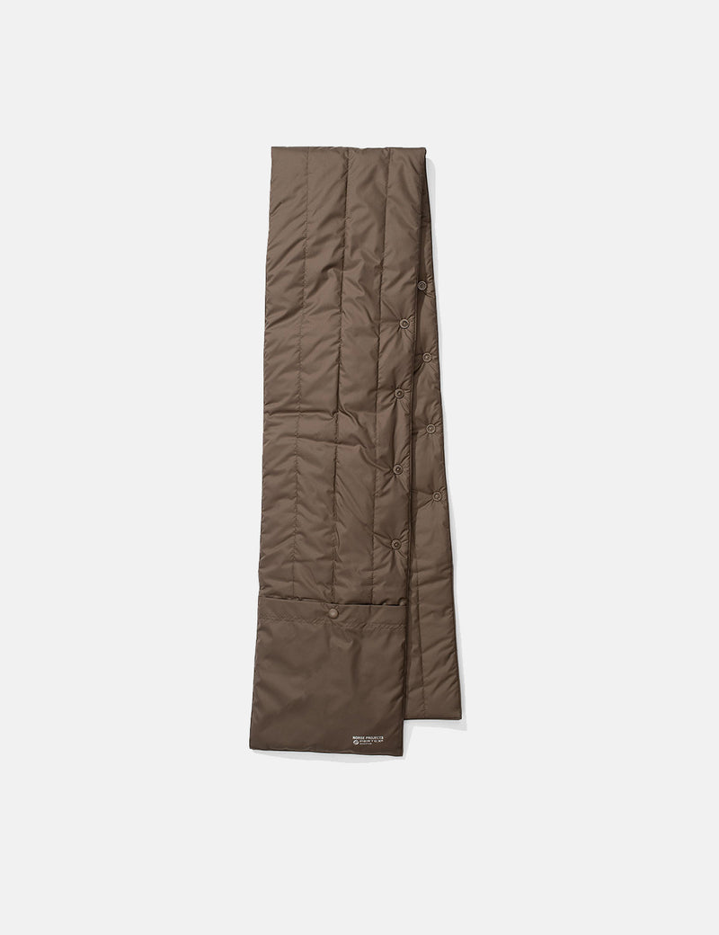Norse Projects Pertex Quantum Snap Quilt Scarf - Shale Stone