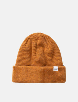 Norse Projects 'Norse' Beanie Hat Brushed (Lambs wool) - Montpellier Yellow