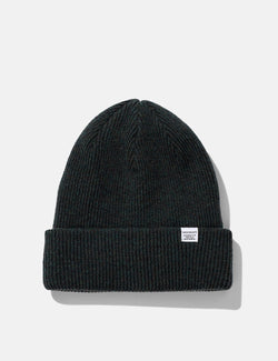 Norse Projects Norse Beanie Hat - Forest Green