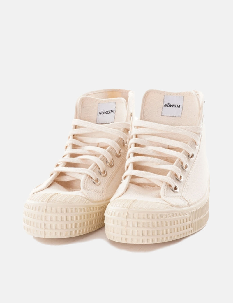 Novesta Star Dribble Trainers (Canvas) - Mono Beige