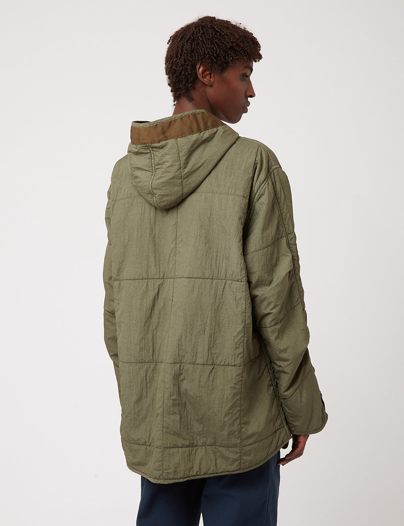 Nigel Cabourn Quilted Parka Jacket - Army Green
