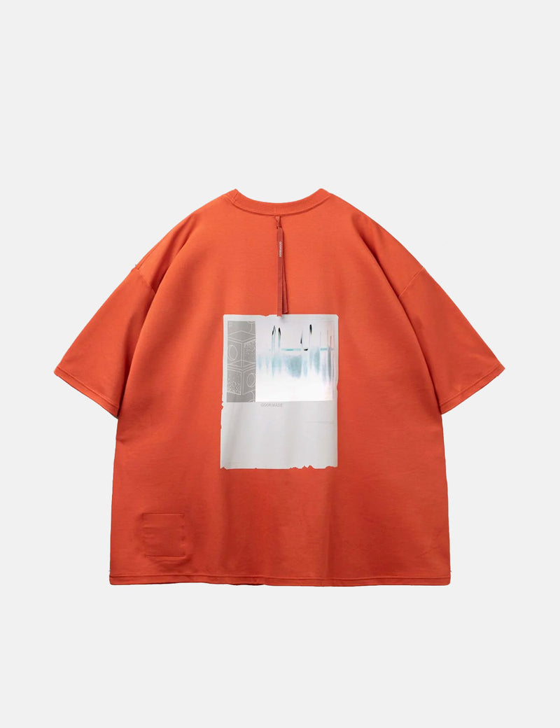 GOOPiMADE Nes-01 “Tomáš” Graphic T-shirt - Pumpkin