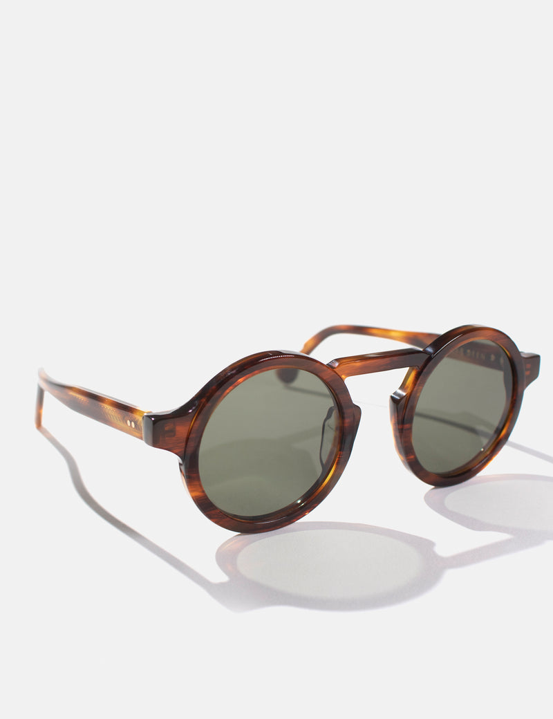 Oscar Deen Panda Sunglasses - Umber Brown/Moss Green