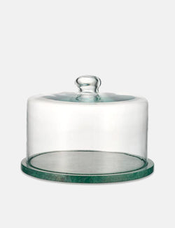 Nkuku Ovah Marble Cake Dome - Deep Green