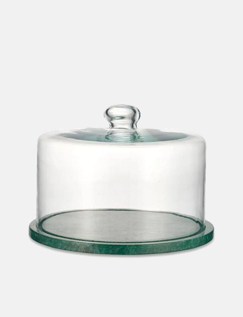 Nkuku Ovah Marble Cake Dome - Deep Green