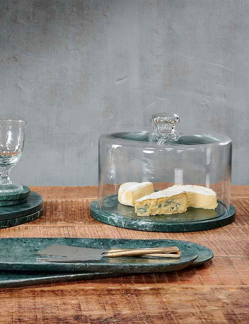 Nkuku Ovah Marble Cake Dome - Deep Green