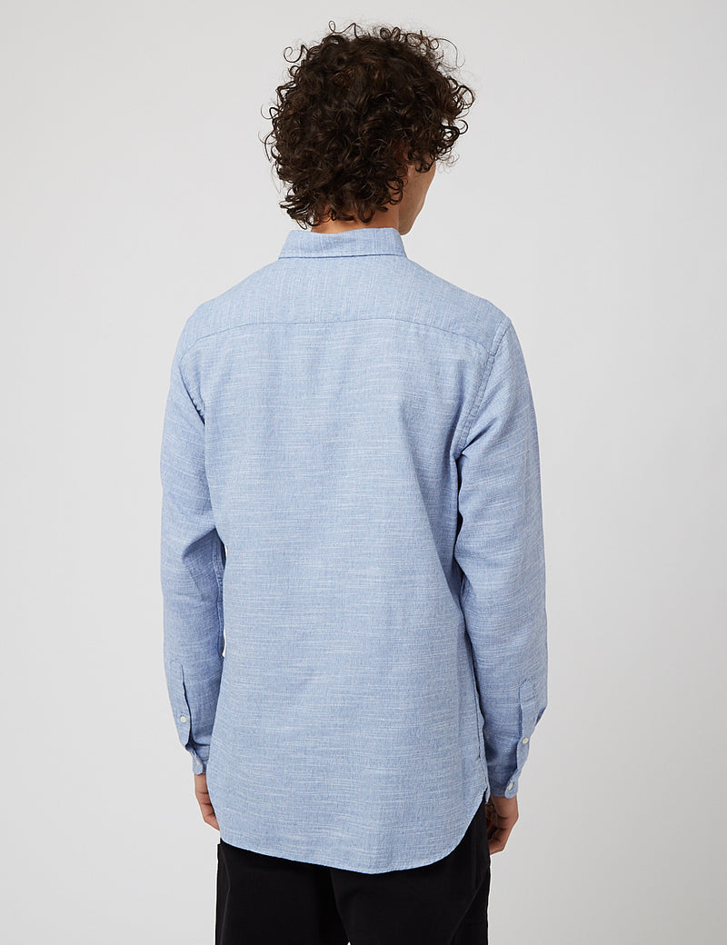 Oliver Spencer Brook Shirt - Bookham Blau