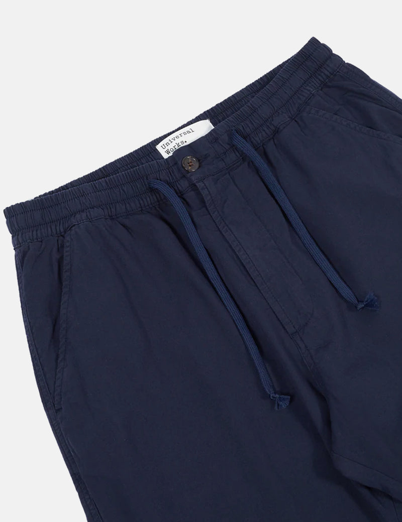 Universal Works Hi Water Trousers (Summer Fine Canvas) - Navy Blue