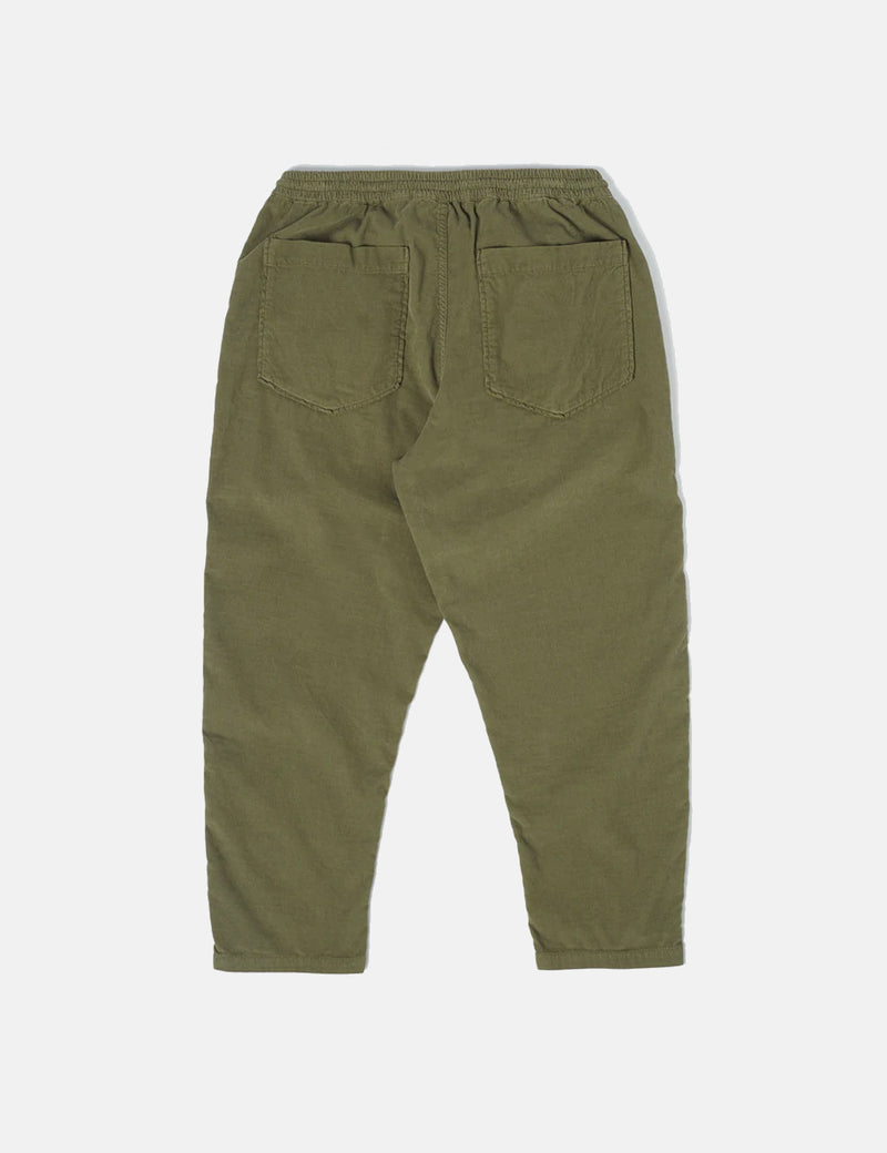 Universal Works Hi Water Trousers (Cord) - Bright Olive Green