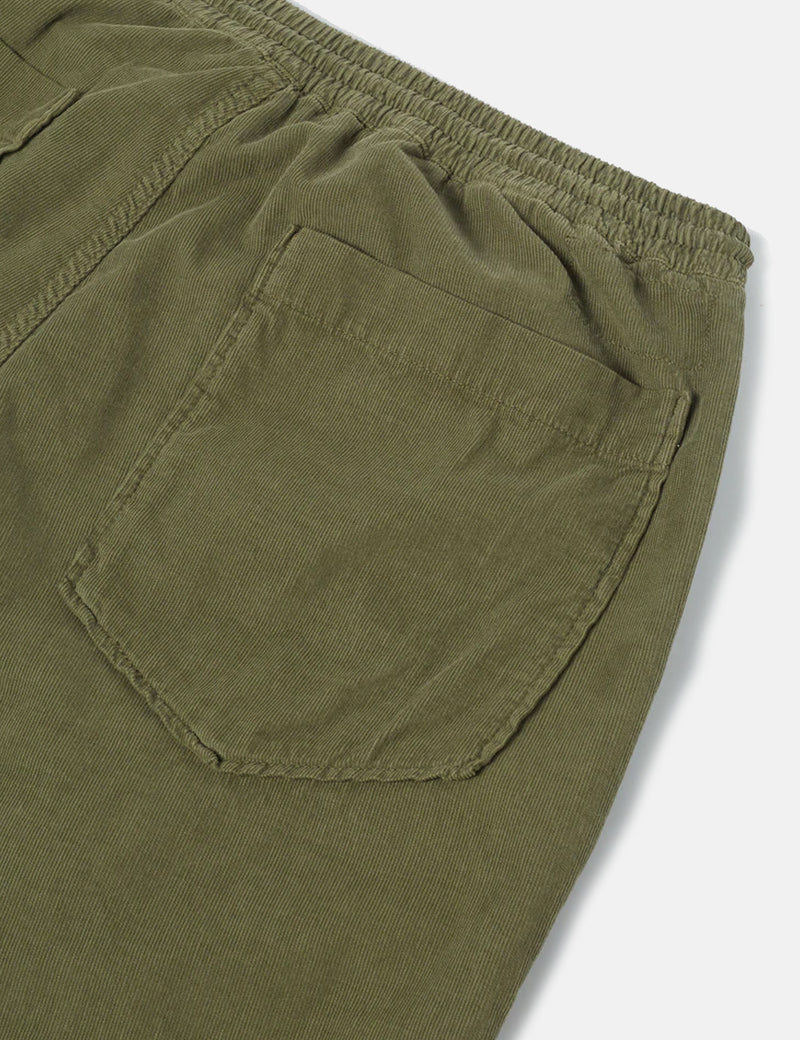 Universal Works Hi Water Trousers (Cord) - Bright Olive Green