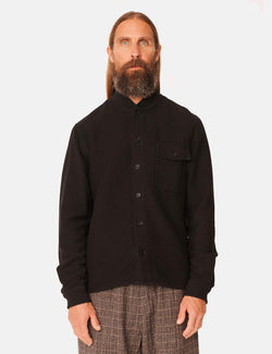 YMC Delinquents Rib Collar Shirt - Black