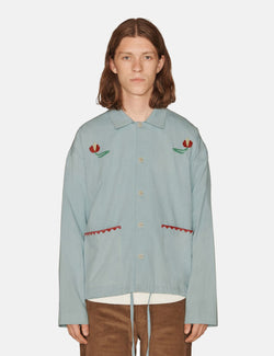 YMC PJ Shirt - Indigo Bleach