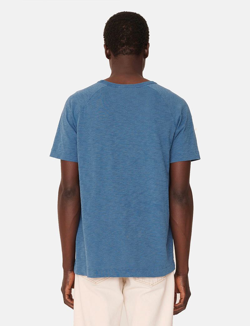 T-Shirt Raglan Télévision YMC - Bleu