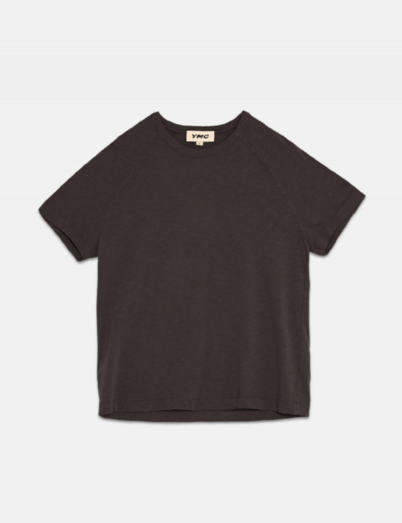 YMC Television Raglan T-Shirt - Black