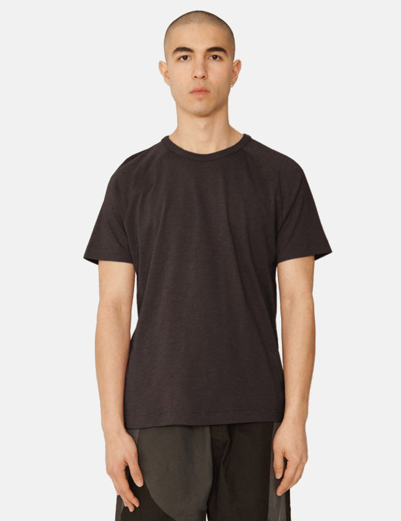 YMC Television Raglan T-Shirt - Black