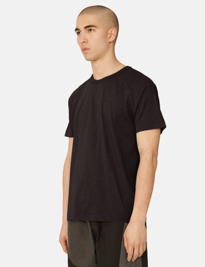 YMC Television Raglan T-Shirt - Black
