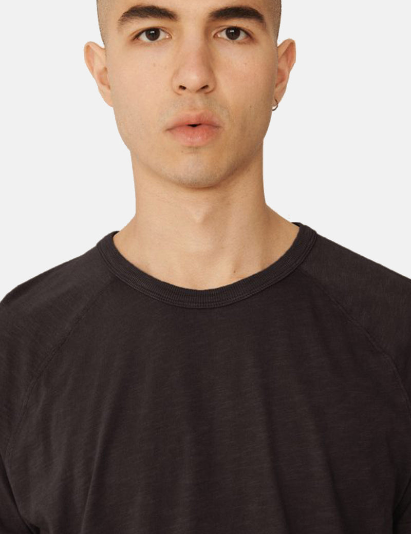 YMC Television Raglan T-Shirt - Black