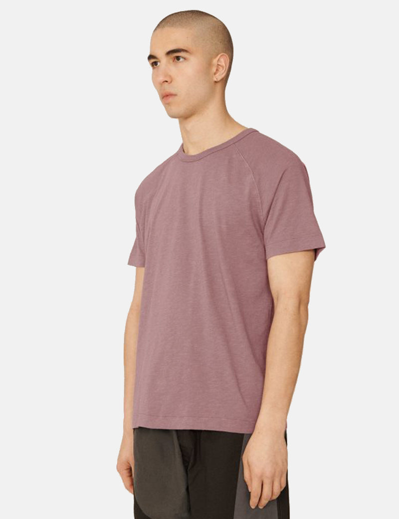 YMC Television Raglan T-Shirt - Purple