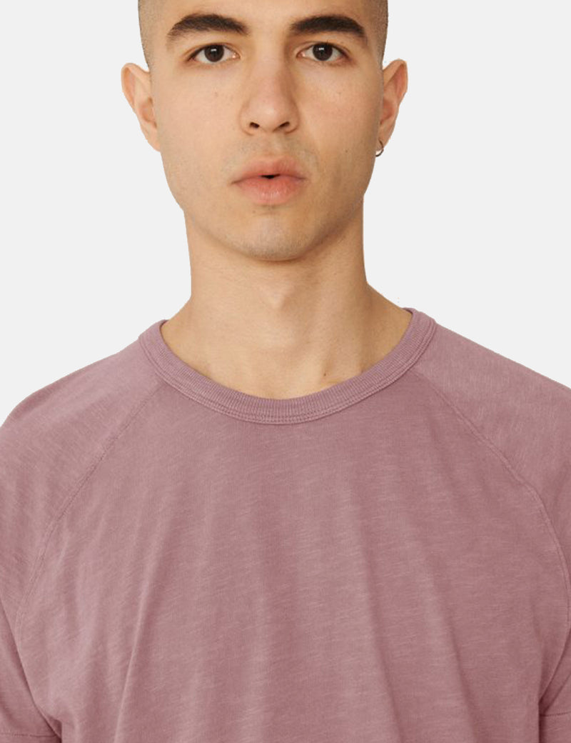 YMC Television Raglan T-Shirt - Purple