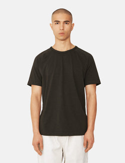 YMC Television Raglan T-Shirt (Organic Cotton) - Black