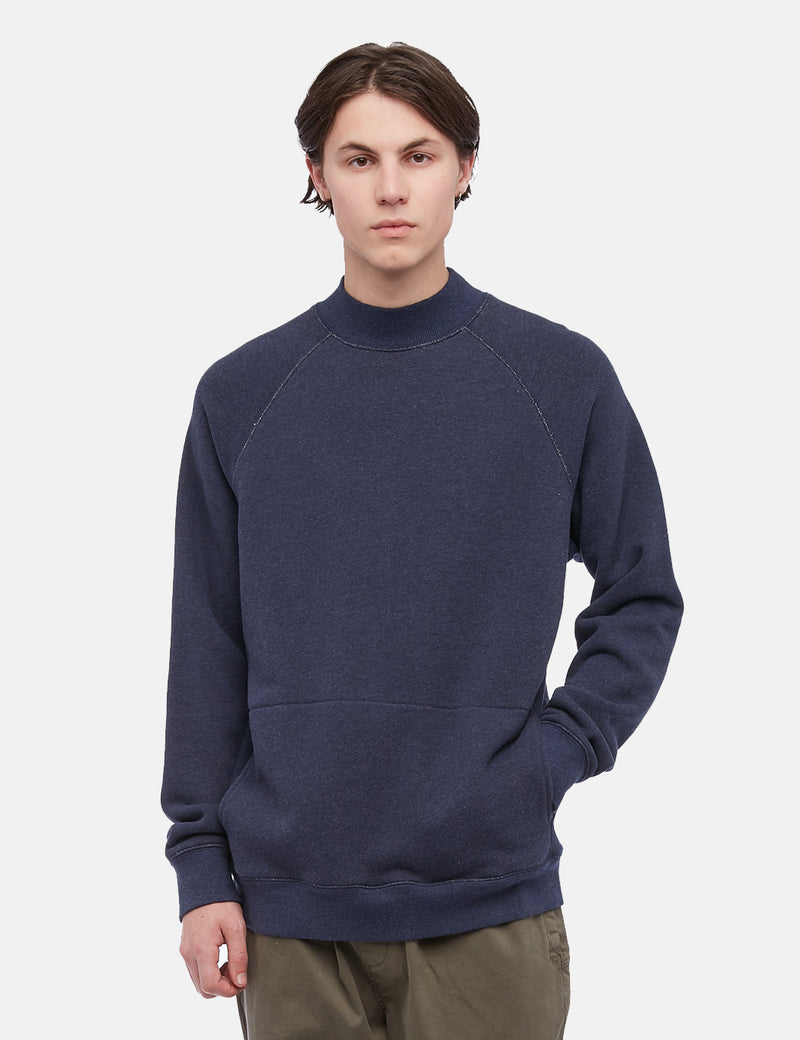 YMC Touche Pocket Sweatshirt - Navy Blue