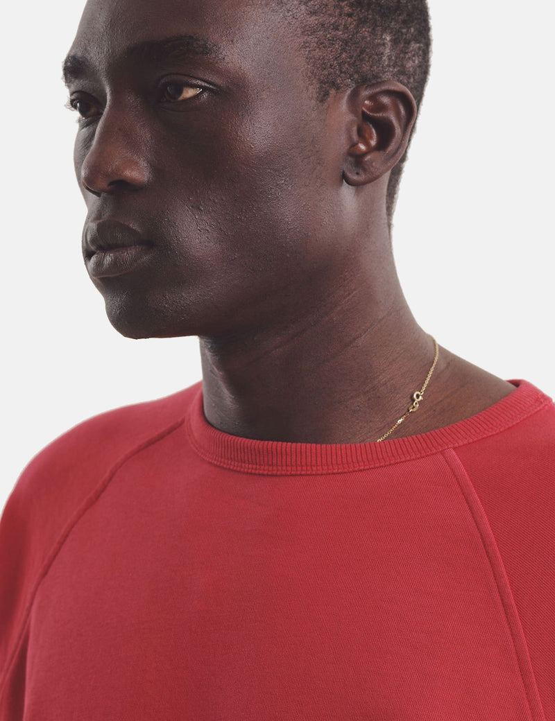 YMC Schrank Raglan Sweatshirt - Red