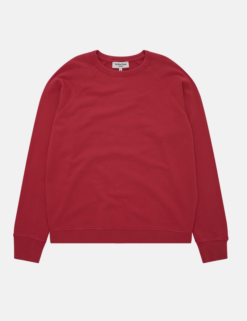 YMC Schrank Raglan Sweatshirt - Red