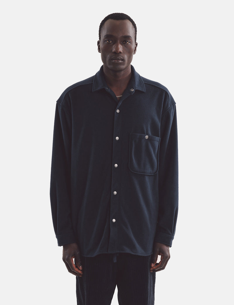 YMC Ryder Overshirt - Navy Blue