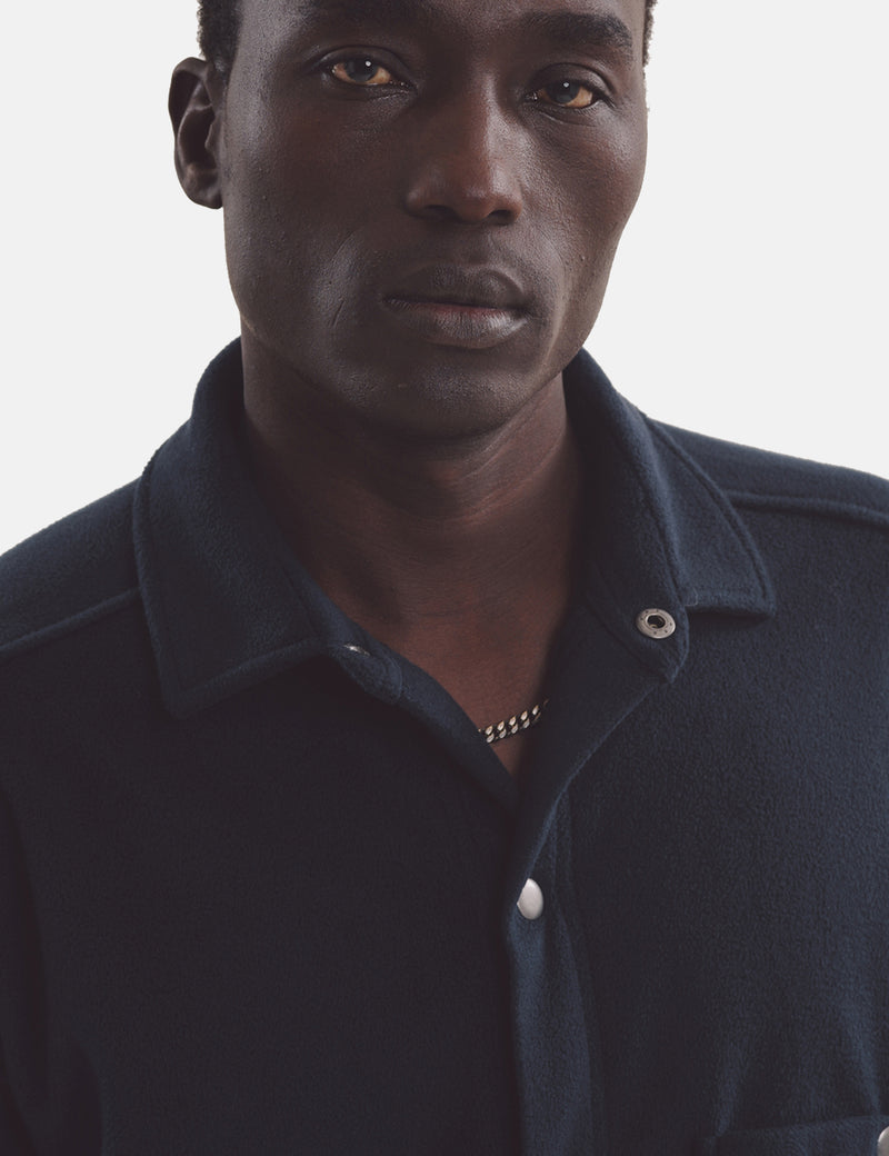 YMC Ryder Overshirt - Navy Blue
