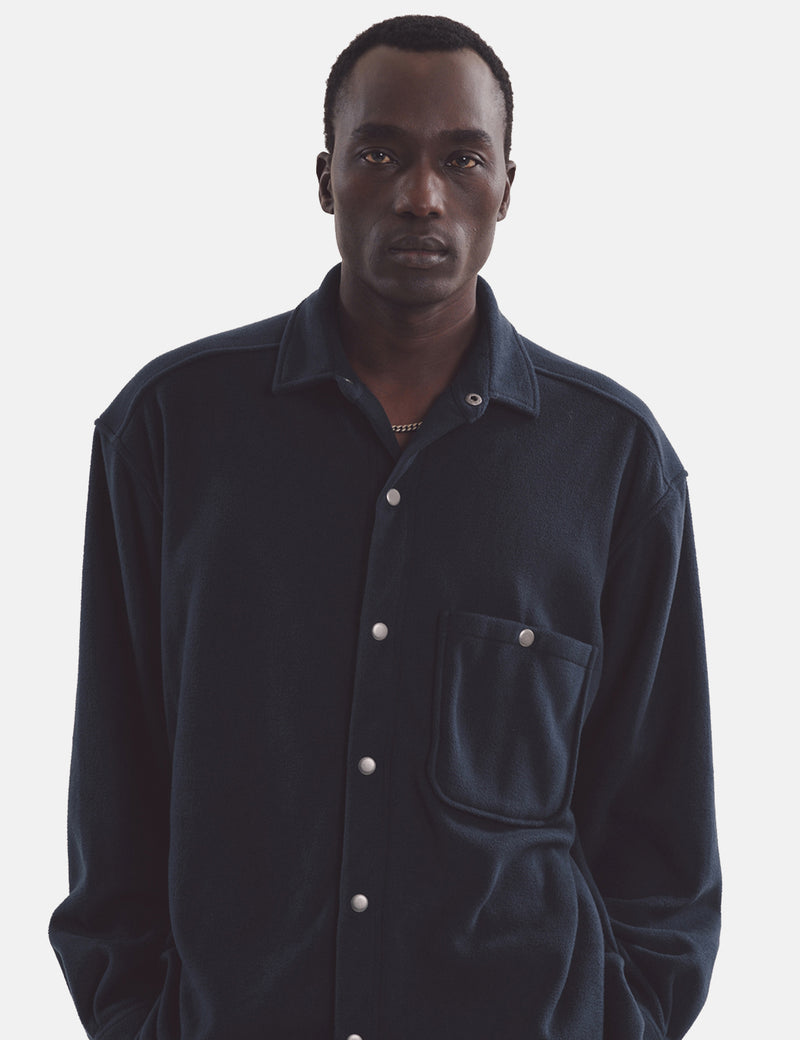 YMC Ryder Overshirt - Navy Blue