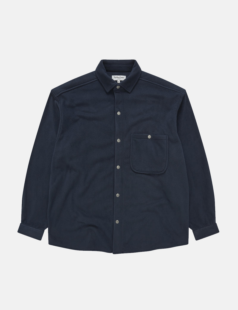 YMC Ryder Overshirt - Navy Blue