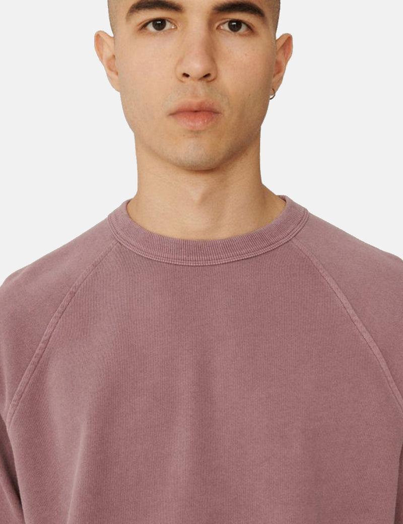 YMC Shrank Raglan Sweatshirt - Purple