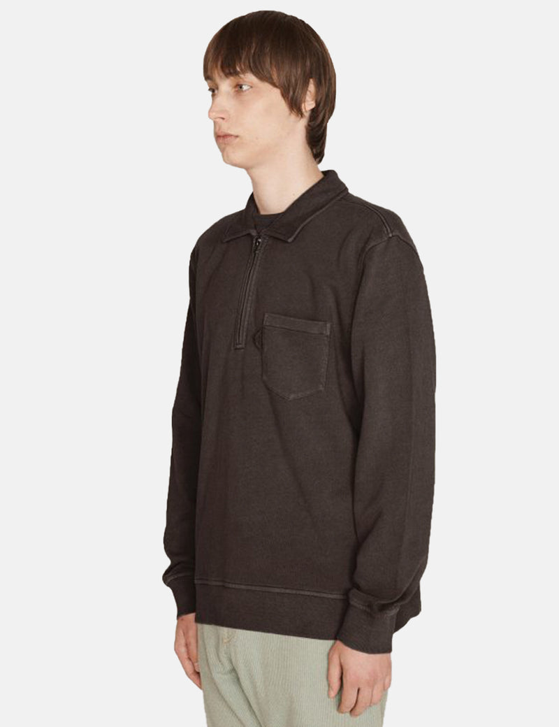 YMC Sudgen Quarter-Zip Sweatshirt - Black