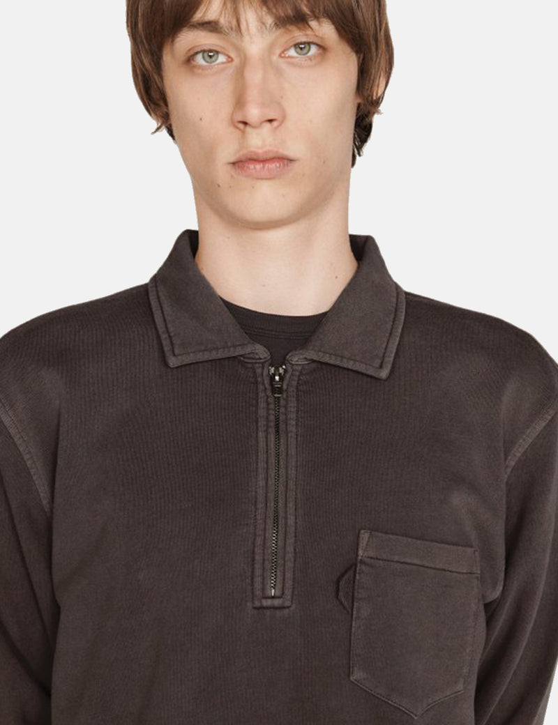 YMC Sudgen Quarter-Zip Sweatshirt - Black