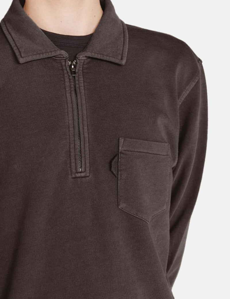 YMC Sudgen Quarter-Zip Sweatshirt - Black