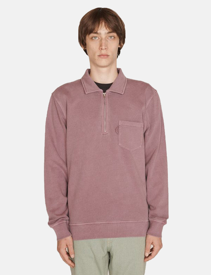 YMC Sudgen Quarter-Zip Sweatshirt - Purple