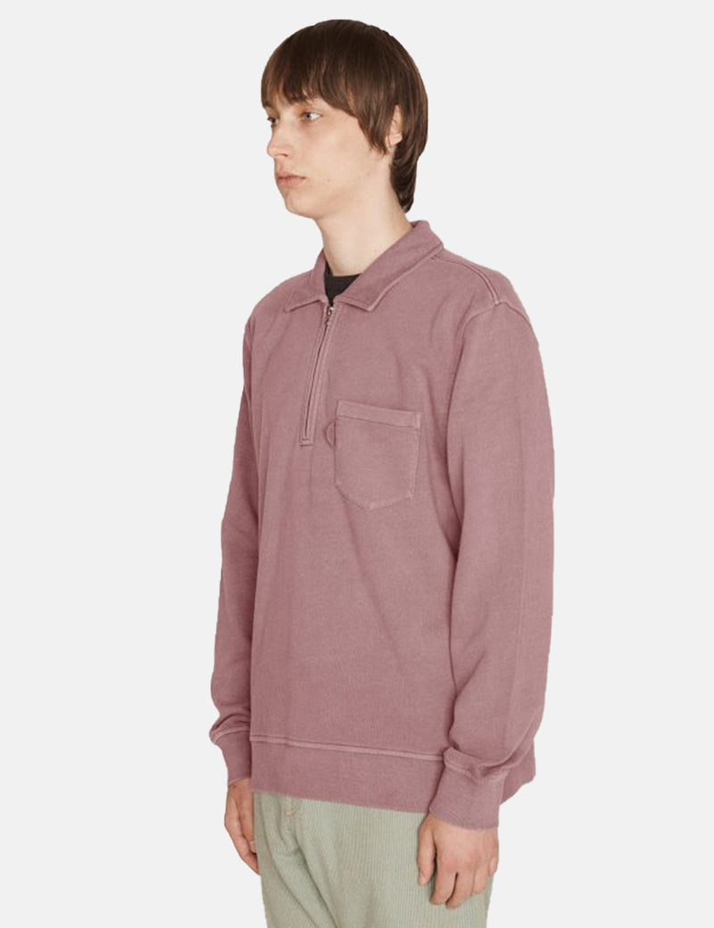 YMC Sudgen Quarter-Zip Sweatshirt - Purple
