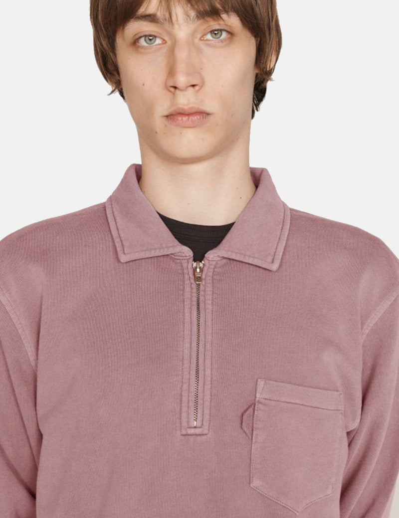 YMC Sudgen Quarter-Zip Sweatshirt - Purple
