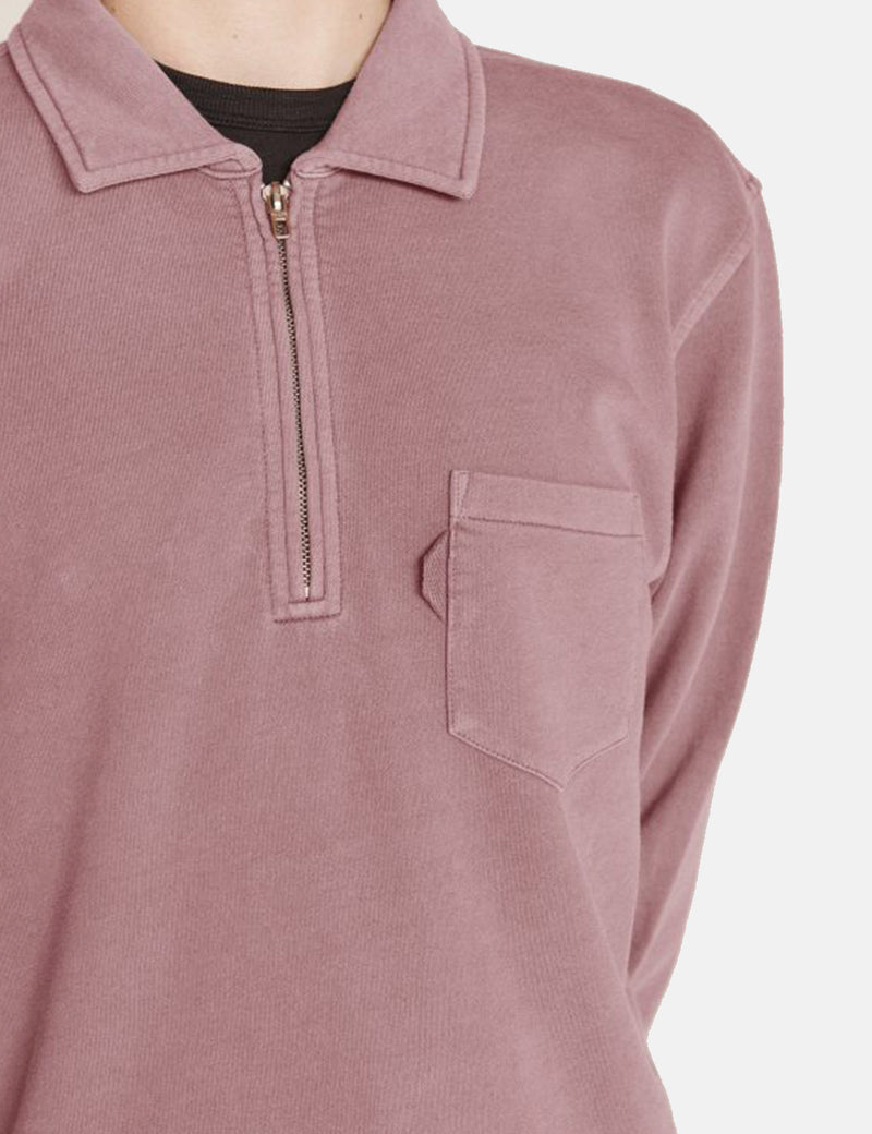 YMC Sudgen Quarter-Zip Sweatshirt - Purple