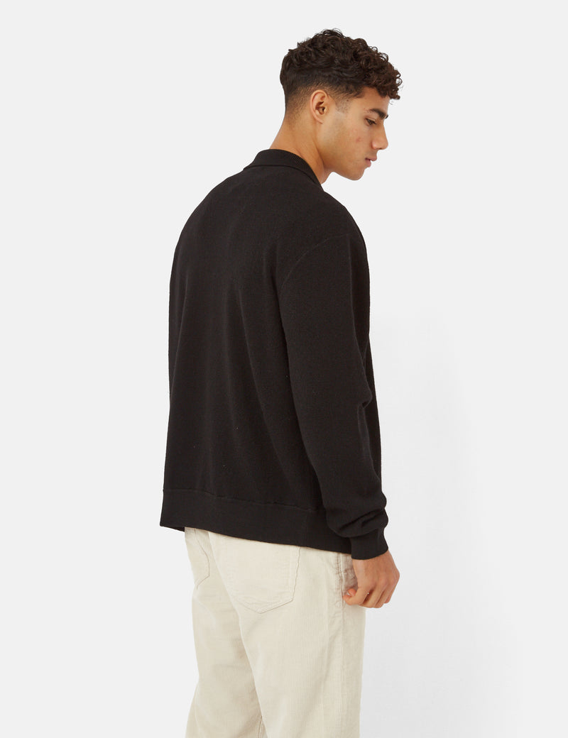 YMC Rat Pack Cardigan (Merino Wool) - Black