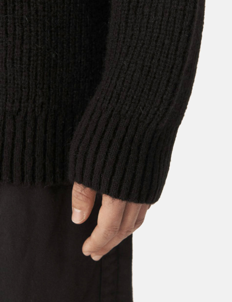 YMC Kurt Cardigan (Mohair) - Black