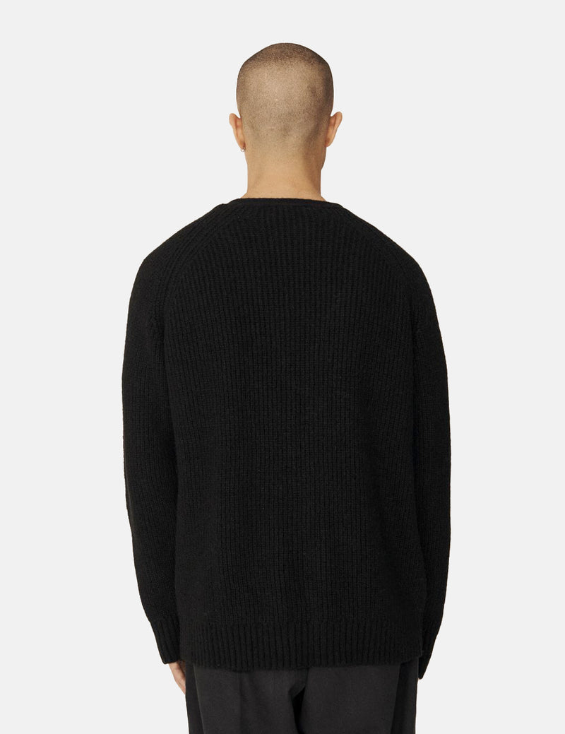 YMC Kurt Cardigan (Mohair) - Black