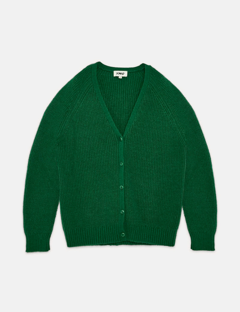 YMC Kurt Cardigan (Mohair) - Green